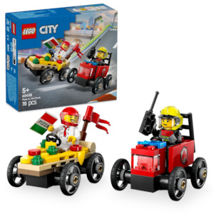 LEGO City 60458 Pizza vs. Fire Truck Race Car Pack