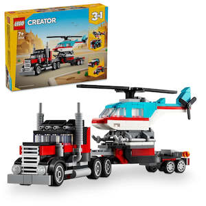 LEGO Creator 3-in-1 31146 Flatbed Truck with Helicopter