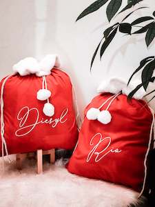 Internet only: Large Velvet Christmas Santa Sacks