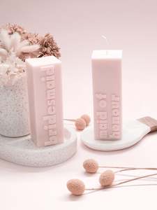 Bridal Party Pillar Candle