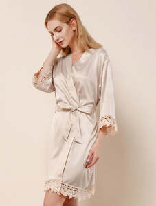 Lace Robe - Cream