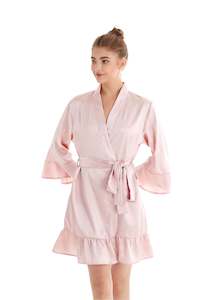 Ruffled Robe - Soft Pink