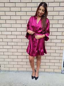 Internet only: Ruffled Robes - Plum