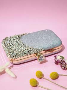 ~ Aisha Clutch - Silver