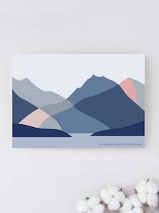 Creative art: Mt Earnslaw, Lake Wakatipu, Queenstown, New Zealand Greeting Card