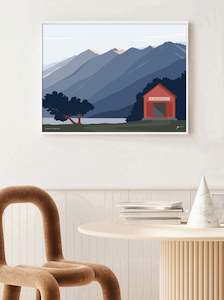 Glenorchy, Lake Wakatipu, New Zealand Mountain Art Print