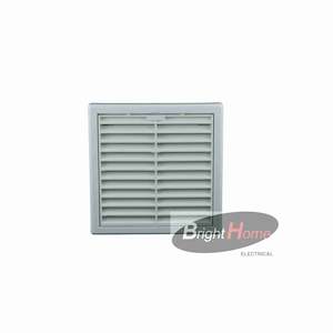 Electrical goods: Fixed Louvre Grille 150mm -White