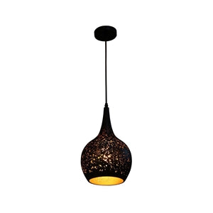 BRILLIANCE Black Metal Industry Design LED Pendant Light