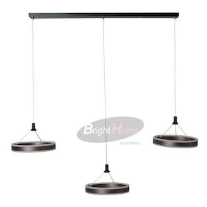 SATURN 3 Head Golden Led Modern Design Horizontal Pendant Light