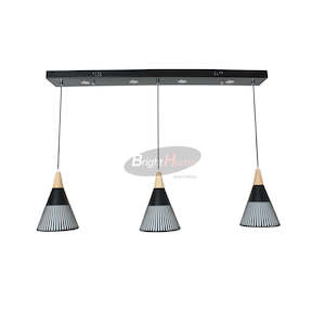 Electrical goods: NORDIC 3 heads White Cover LED Horizontal Pendant Light