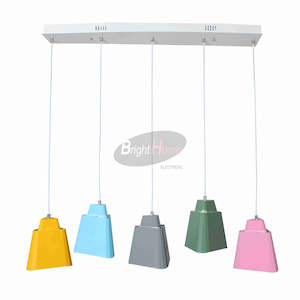 MACARON Colour 5 Head LED Pendant Light