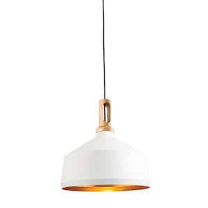 White Cover LED Vertical Pendant Light