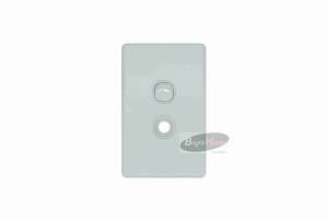 Slim Permanent Terminal Outlet WHITE Base White Cover