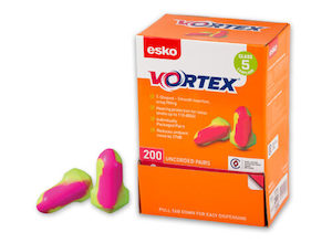 Products: Esko Vortex Earplugs T-Shaped Uncorded (DE200-PU)