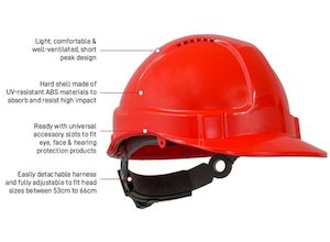 Vented Hard Hat with Short Peak (TN1R)