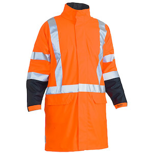 BISLEY TTMC X Taped Hi Vis Stretch PU Rain Coat (BJ6955XT)