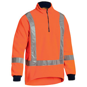 Ttmc: Fleece Pullover X-Taped Hi-Vis TTMC-W17 – 2 Tone with Rib Cuffs