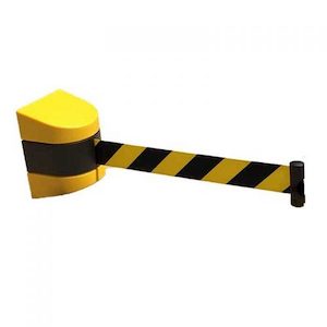 Cones & Barriers: RETRACTABLE SAFETY REEL – 5 or 9 METRE BELT