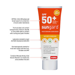 SUNGARD SPF50+ Sunscreen with Manuka Honey, Aloe Vera & Vitamin E (SG50-125)