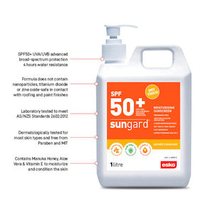 SUNGARD SPF50+ Sunscreen with Manuka Honey, Aloe Vera & Vitamin E (SG50-1000)