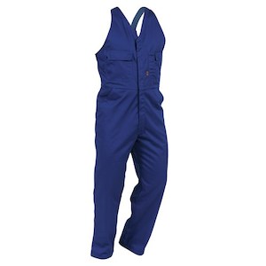 BISON Workzone Bib Overalls Easy Action Polycotton Zip