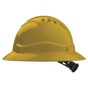 Hard Hat Vented Full Brim Ratchett Harness