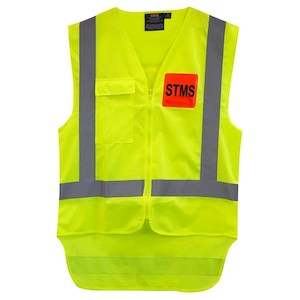 Bison Vest Stms Ttmc-w17 Polyester Yellow