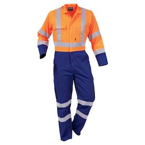 BISON Workzone Overalls Day/Night Polycotton Zip