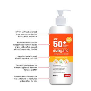 SUNGARD SPF50+ Sunscreen with Manuka Honey, Aloe Vera & Vitamin E