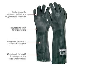 Esko Green Shield Gauntlet Gloves 45cm