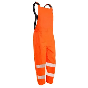 SAFE-T-TEC Essentials Full Orange PU Coated Bib Trousers