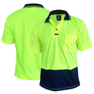 Safe-T-Tec Short Sleeve Polo Yellow/Navy (801080)