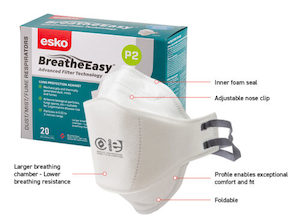 Breathe Easy P2 Flat Fold Mask (DRP2F)