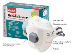 Breathe Easy P2 Flat Fold Mask with Valve (DRP2VF)