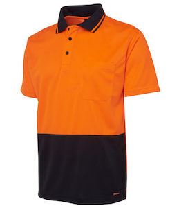 JB’s Hi Vis Non Cuff Traditional Polo (6HVNC)