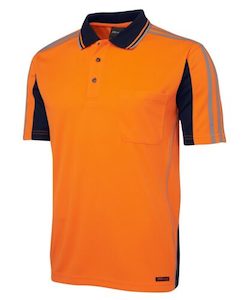 JB’s Hi Vis Short Sleeve Arm Tape Polo (6AT4S)