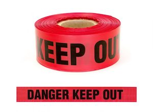 Danger Keep Out Tape Non Adhesive 75mm x 300m