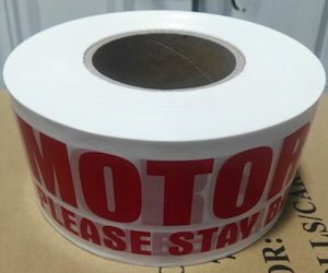 Motorsport Danger Tape 75mm x 300m