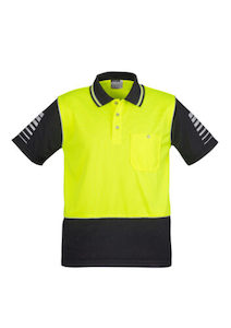 SYZMIK Men’s Hi Vis Zone Short Sleeve Polo (ZH236)