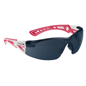 Bollé Rush + Platinum Coated Safety Glasses with Smoke Lens (RUSPSG01A)