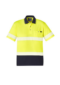 Syzmik Unisex Hi Vis Segmented Tape Short Sleeve Polo (ZH535)