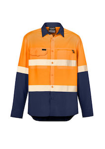 Syzmik Hi Vis Segmented Tape Long Sleeve Shirt (ZW470)