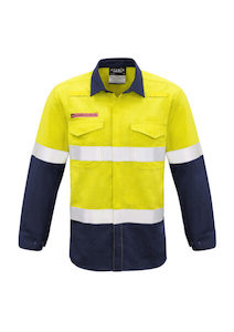 Syzmik Hi Vis Red Flame Hoop Taped Shirt (ZW132)