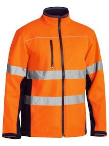 Bisley Hi Vis Soft Shell Taped Jacket (BJ6059T)