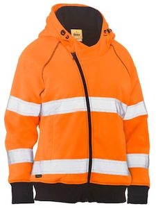 Bisley Women’s Hi Vis Taped Fleece Hoodie with Sherpa Lining (BKL6819T)