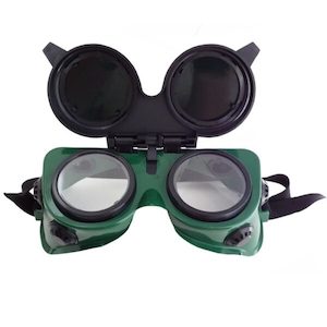 Welding Goggles Shade 5 Round Lift Up Lenses