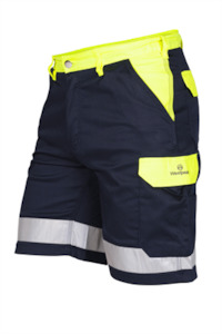 Westpeak Polycotton Hi-Vis Lightweight Stretch Work Shorts (T54G)