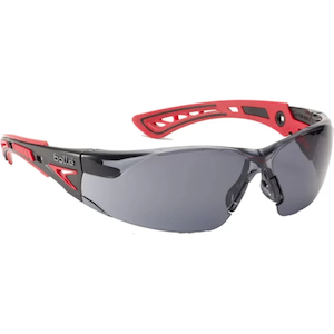 Bollé Rush + Platinum Coated Safety Glasses with Smoke Lens (1662302)