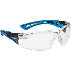 Eye Protection: Bollé Rush + Small Platinum Coated Safety Glasses with Clear Lens (1672301)