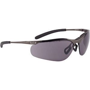 Bollé Contour Metal Frame Safety Glasses with Smoke Lens (CONTMPSF)